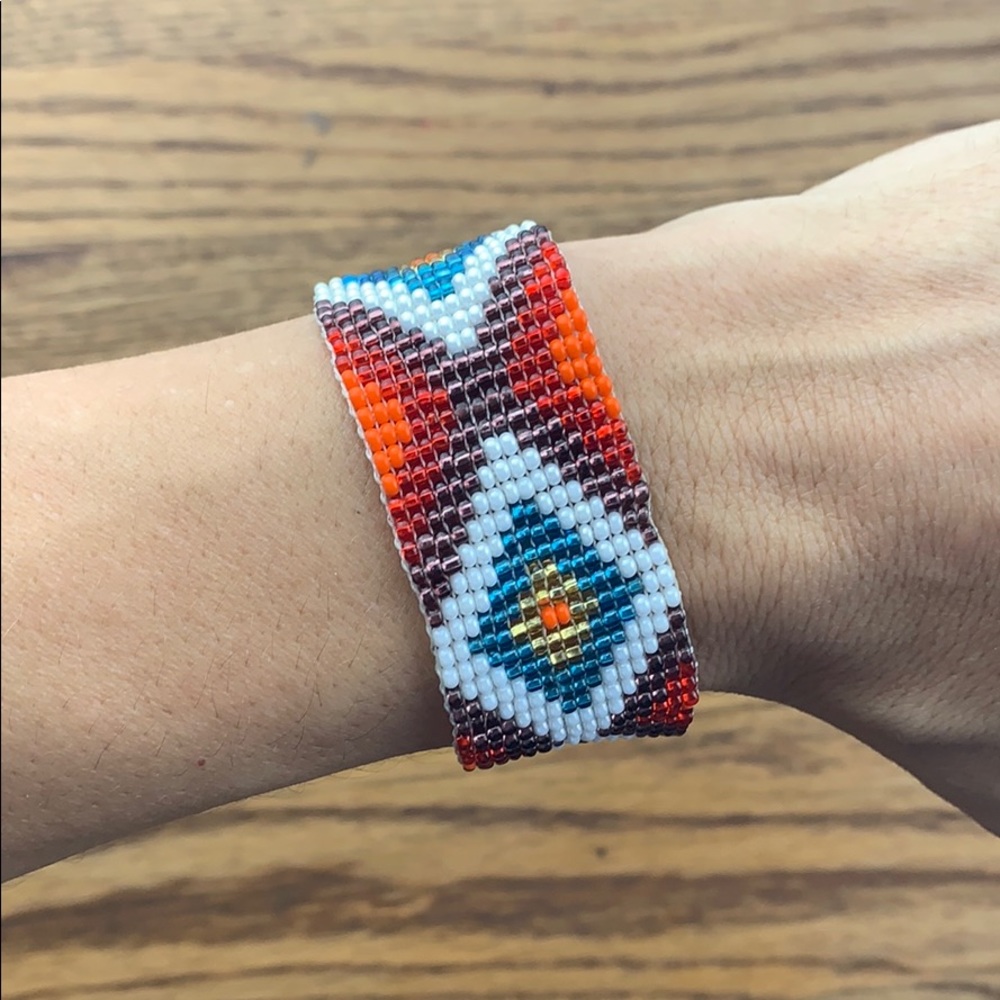 🐓 Boho beaded bracelet